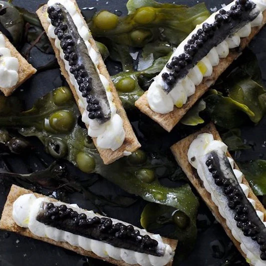 Great British Chefs: Anchovy and Caviar Toast - GTCaviar