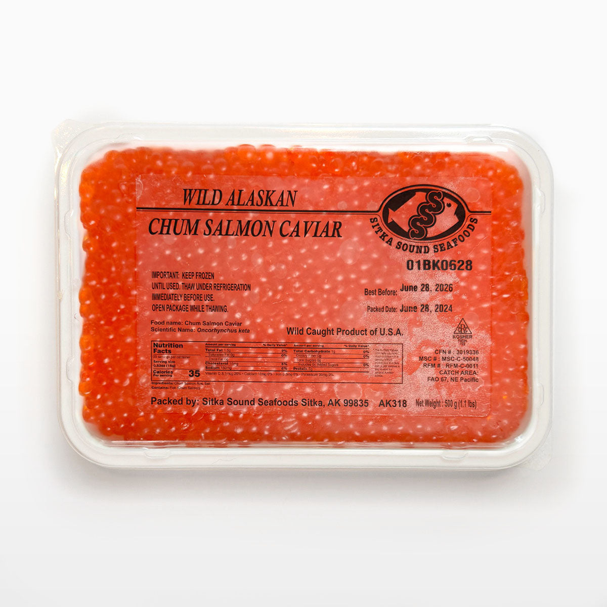 Sitka Chum Salmon 500g