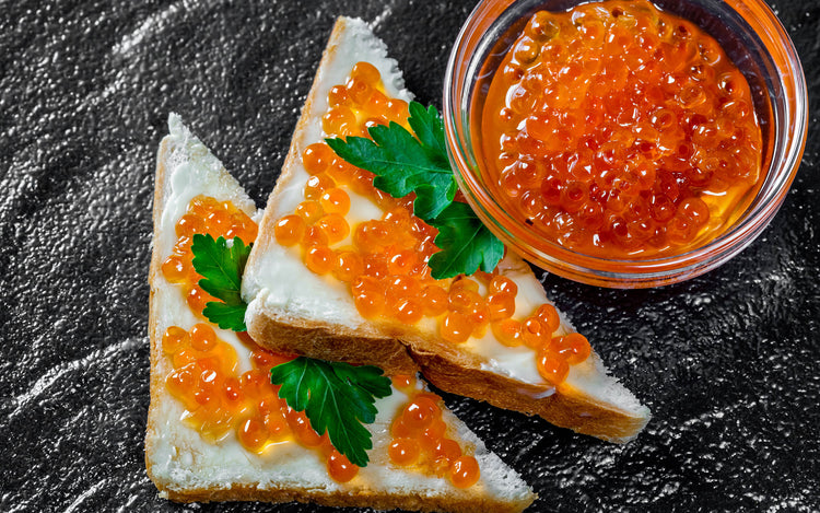 Red Caviar Appetizer - GTCaviar