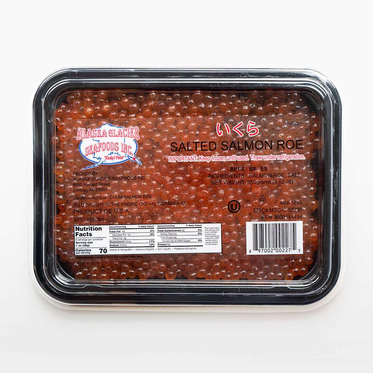 Alaska Glacier Chum Caviar 250g