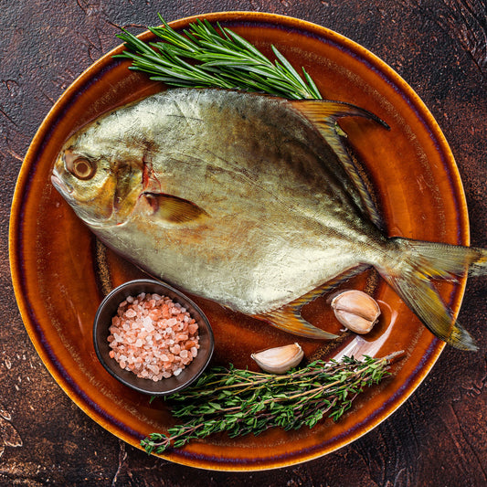 Golden Pomfret Hot Smoked